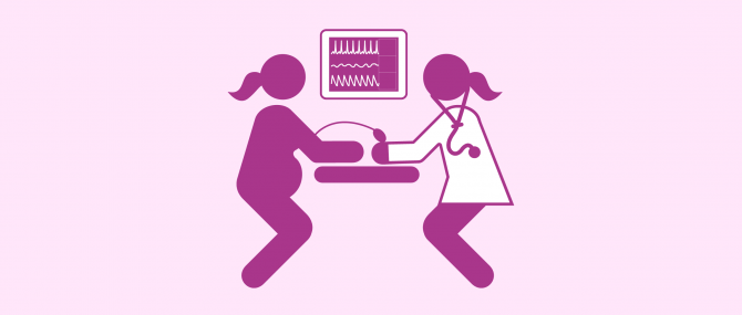 Imagen: Measuring blood pressure to prevent preeclampsia