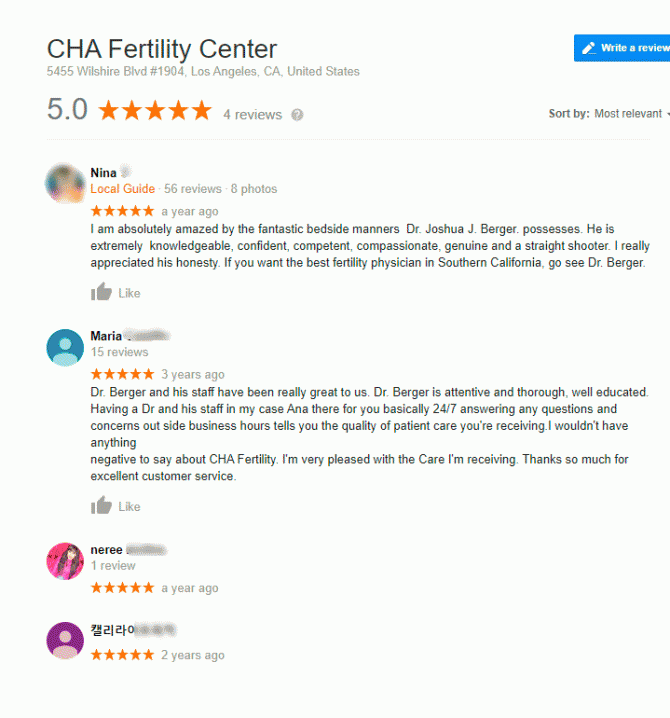 Imagen: CHA Fertility Center Reviews