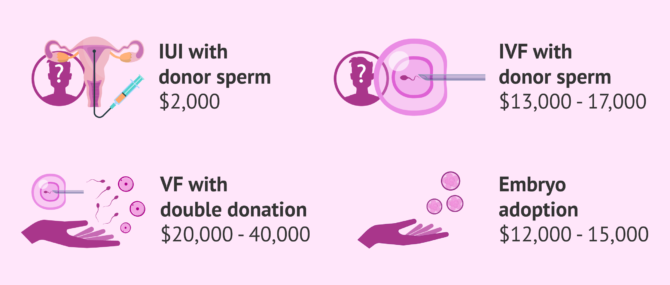 Imagen: Prices of assisted reproductive technologies for single women in the US